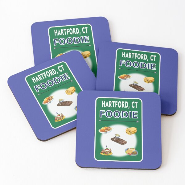 Item preview, Hartford, Connecticut  - Foodie - Green Background designed and sold by ThisNThatImages.