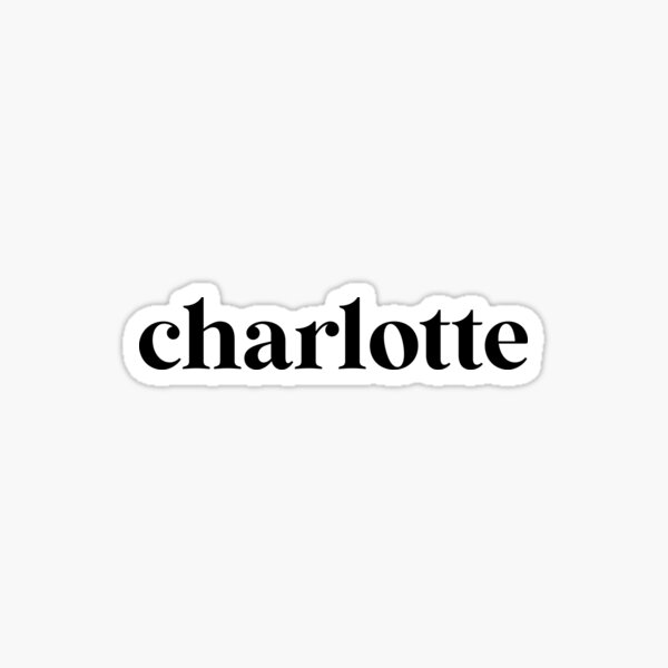Item preview, Charlotte Name Modern Handwriting designed and sold by sollunadesigns.