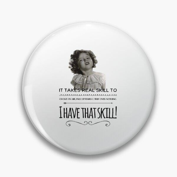 Item preview, Clumsy Uncoordinated Quote Shirley Temple iPad Case & Skin sticker designed and sold by FrewinMason.