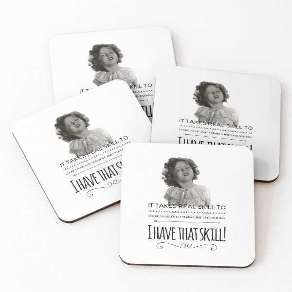 Item preview, Clumsy Uncoordinated Quote Shirley Temple iPad Case & Skin sticker designed and sold by FrewinMason.