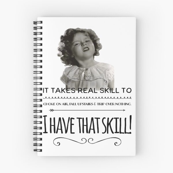Item preview, Clumsy Uncoordinated Quote Shirley Temple iPad Case & Skin sticker designed and sold by FrewinMason.