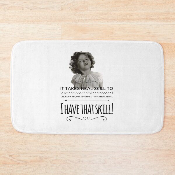 Item preview, Clumsy Uncoordinated Quote Shirley Temple iPad Case & Skin sticker designed and sold by FrewinMason.
