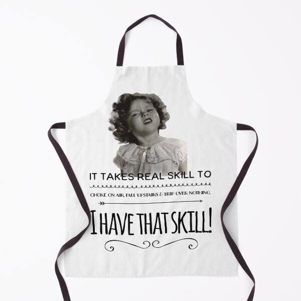 Item preview, Clumsy Uncoordinated Quote Shirley Temple iPad Case & Skin sticker designed and sold by FrewinMason.