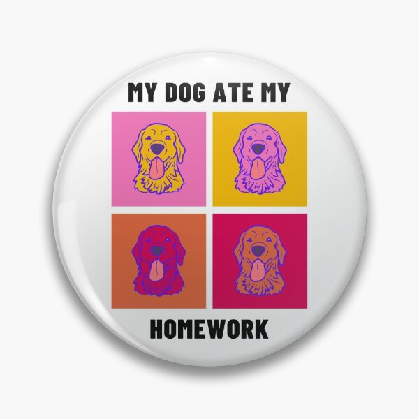 Item preview, My Dog Ate My Homework designed and sold by DoggiesNCoffee.
