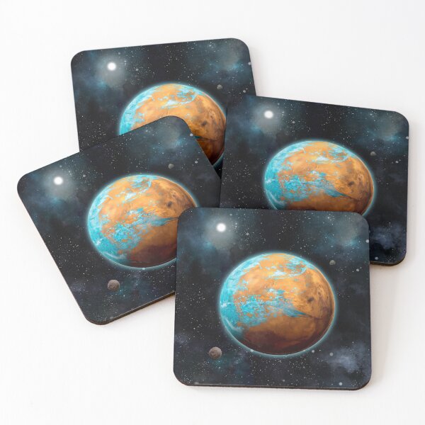 Item preview, Terraforming Mars Wall Art - original digital space painting designed and sold by Luis Peres.