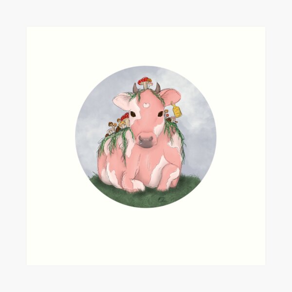 Mushroom Cow Art Prints | Redbubble