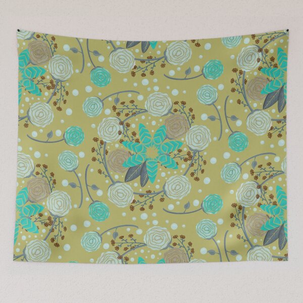 Item preview, Chevron bouquet (turquoise) designed and sold by AmberAzbell.