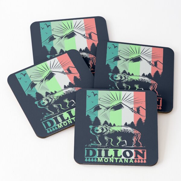 Item preview, Dillon Montana Retro Mountain Bear designed and sold by Home-Spirit.