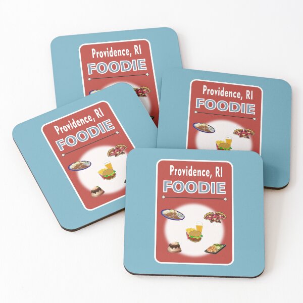 Item preview, Providence, Rhode Island  - Foodie - Rusty Red Background designed and sold by ThisNThatImages.