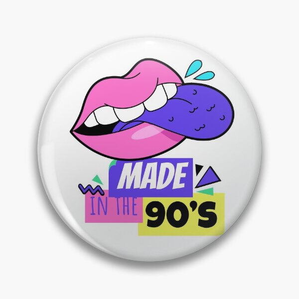 Item preview, Made In the 90's -  Old School lips 90s Design - smiley 90's designed and sold by onjcdesign.
