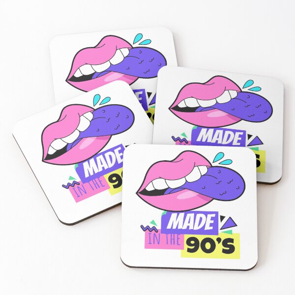 Item preview, Made In the 90's -  Old School lips 90s Design - smiley 90's designed and sold by onjcdesign.