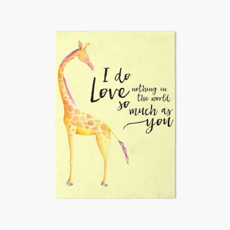Aperçu de l'œuvre Girafe je n'aime rien au monde autant que toi créée et vendue par lehnhattien.