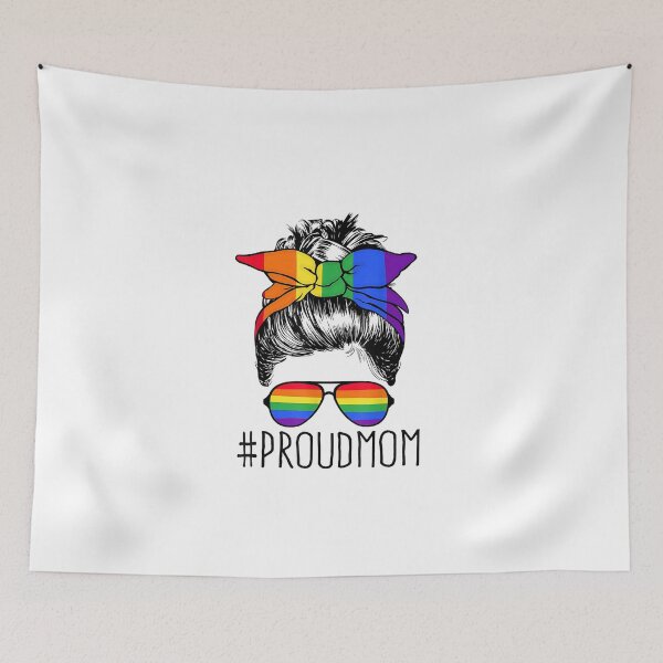 Item preview, Messy Bun Coloful ProudMom Shirt designed and sold by HammonArt.