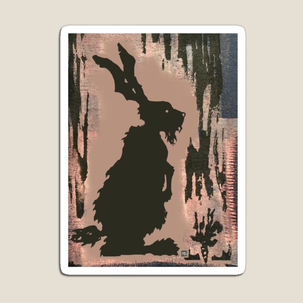Fresh Hare Woodblock Print (Combo) Magnet