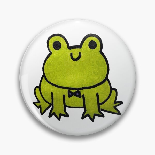 Item preview, Green Frog w/ Purple Bowtie designed and sold by artsy-berri.