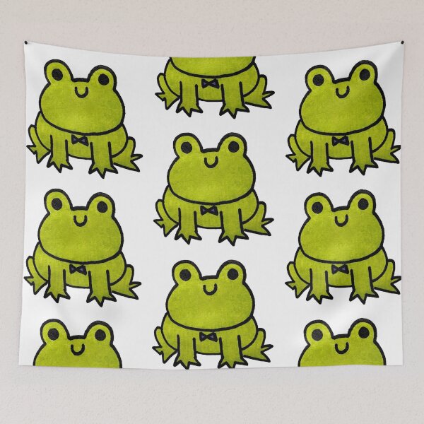 Item preview, Green Frog w/ Purple Bowtie designed and sold by artsy-berri.