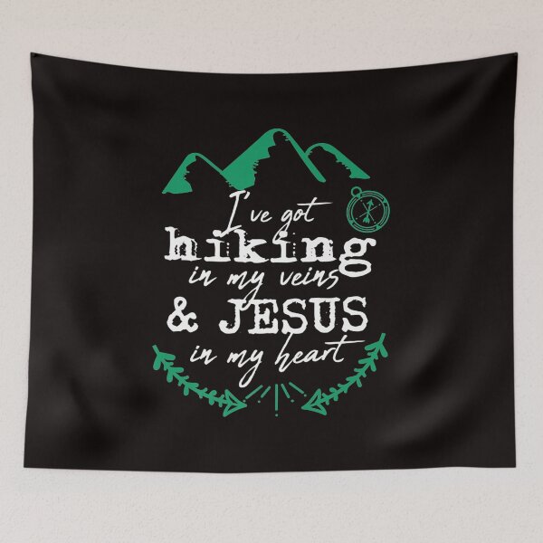 Item preview, Hiking Christian Jesus Outdoor Hiker Men Women Gift Mom Dad Summer designed and sold by travellb.