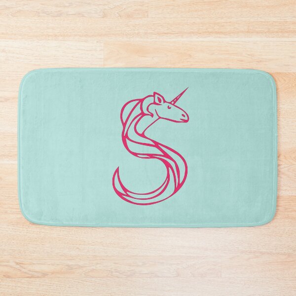 Item preview, Unicorn Initial Monogram S designed and sold by Rajeev  Singh.