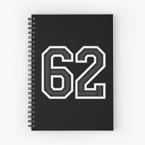 Item preview, 62 Black Jersey Sports Number sixty-two Football 62 designed and sold by elhefe.