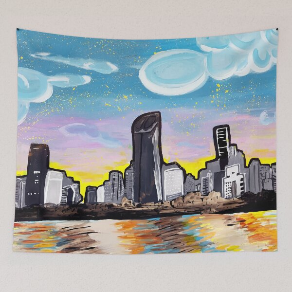 Item preview, Beautiful Brisbane City Painting designed and sold by Annalee Beer.