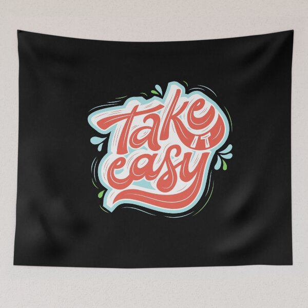 Item preview, Vintage Take It Easy Decorative Typography  designed and sold by garniturex.