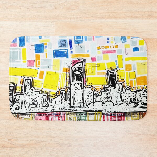 Item preview, Contemporary Brisbane Cityscape designed and sold by Annalee Beer.