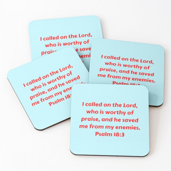 Item preview, Bible Verse Psalm 18:3 designed and sold by Prayingwarrior.