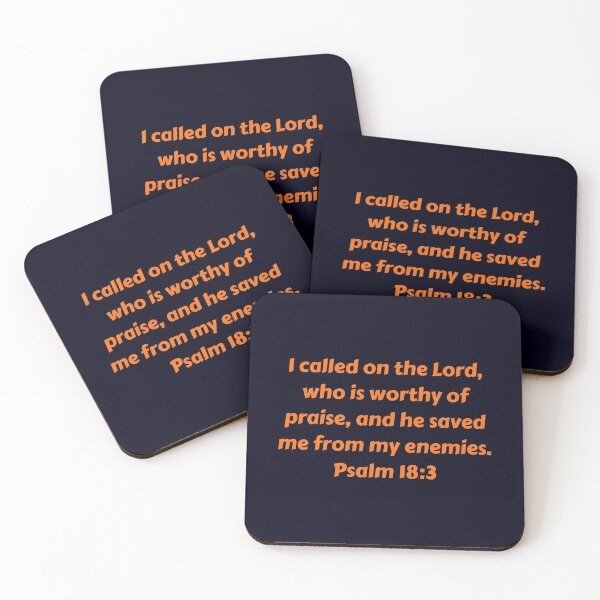 Item preview, Bible Verse Psalm 18:3 designed and sold by Prayingwarrior.