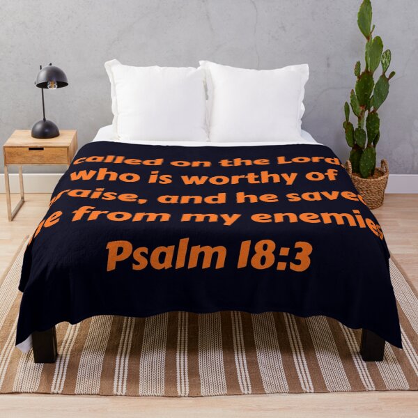 Item preview, Bible Verse Psalm 18:3 designed and sold by Prayingwarrior.