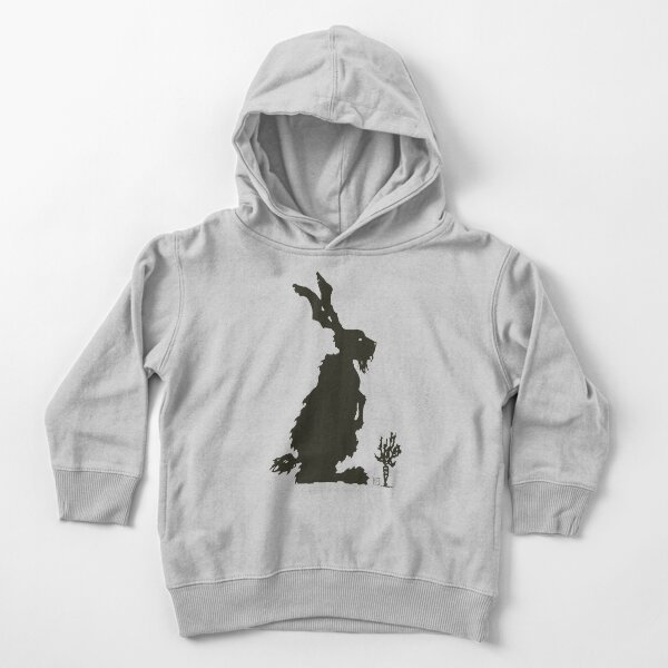Fresh Hare Woodblock Print (Silhouette) Toddler Pullover Hoodie