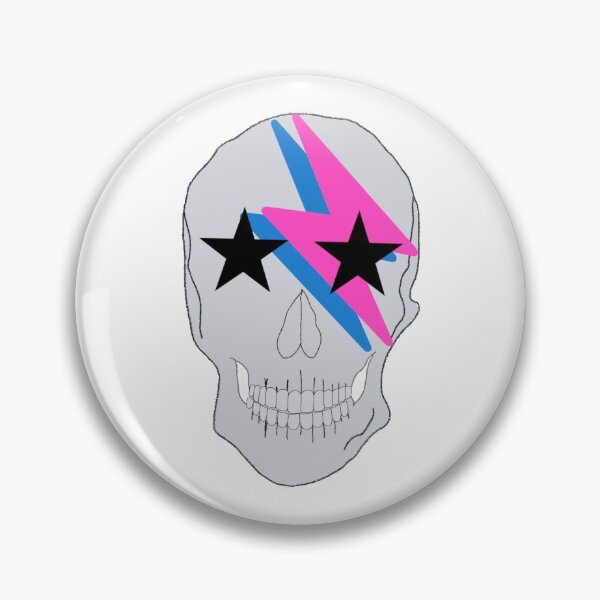 Item preview, star and lightning bolt skull designed and sold by mollsdesignss.