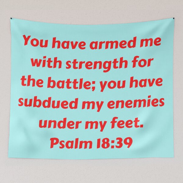 Item preview, Bible Verse Psalm 18:39 designed and sold by Prayingwarrior.