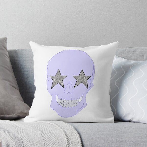 Item preview, purple star eyed skull designed and sold by mollsdesignss.