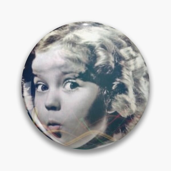 Item preview, shirley temple 1937 vintage digital art card sticker tshirt Clock designed and sold by FrewinMason.