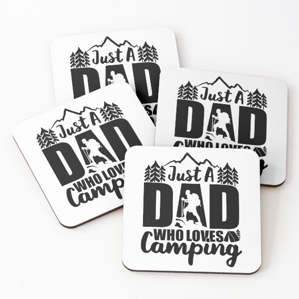 Item preview, Just A Dad Who Loves Camping designed and sold by GravitiTees.