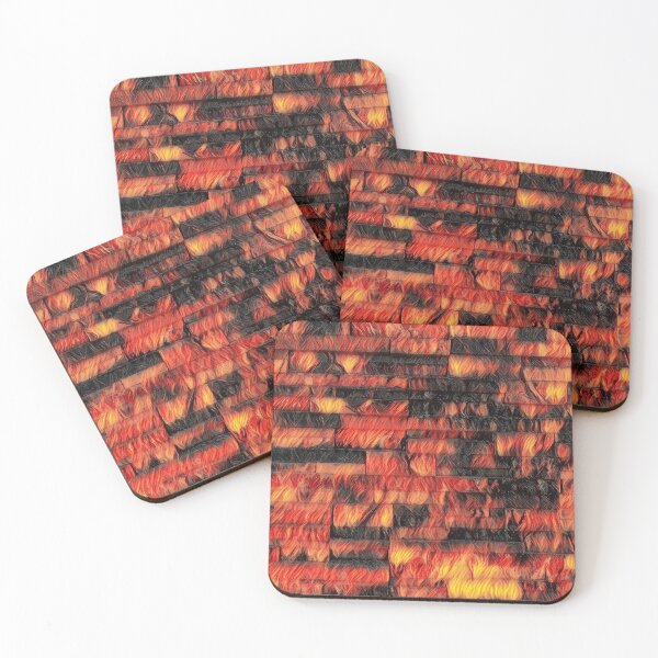 Item preview, GALATHI Stone Wall Flames designed and sold by Galathi Designs.