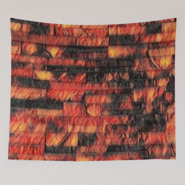 Item preview, GALATHI Stone Wall Flames designed and sold by Galathi Designs.
