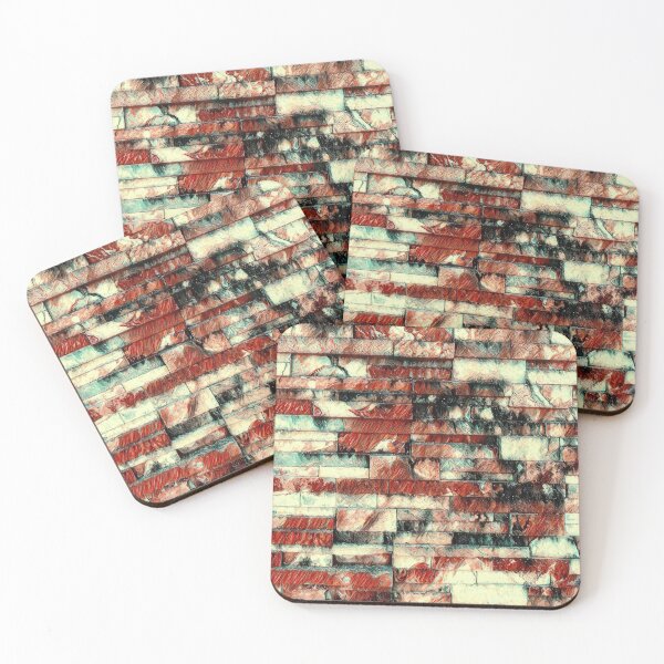 Item preview, GALATHI Red Stone Wall designed and sold by Galathi Designs.