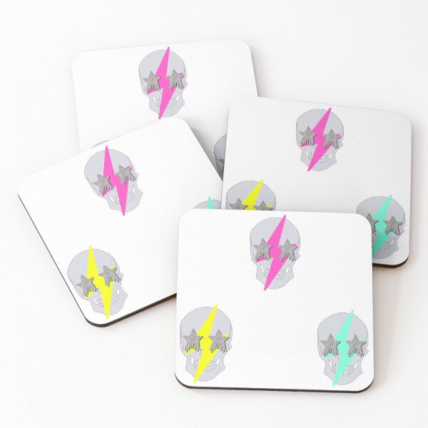 Item preview, lightning bolt skull sticker pack  designed and sold by mollsdesignss.