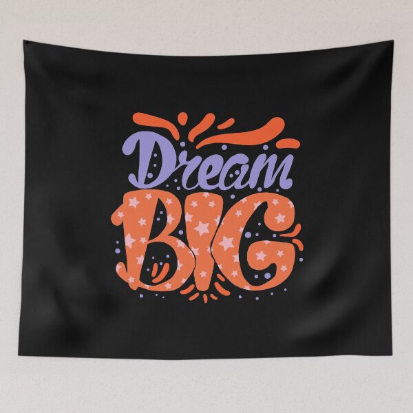 Item preview, Vintage Dream Big Decorative Typography  designed and sold by garniturex.