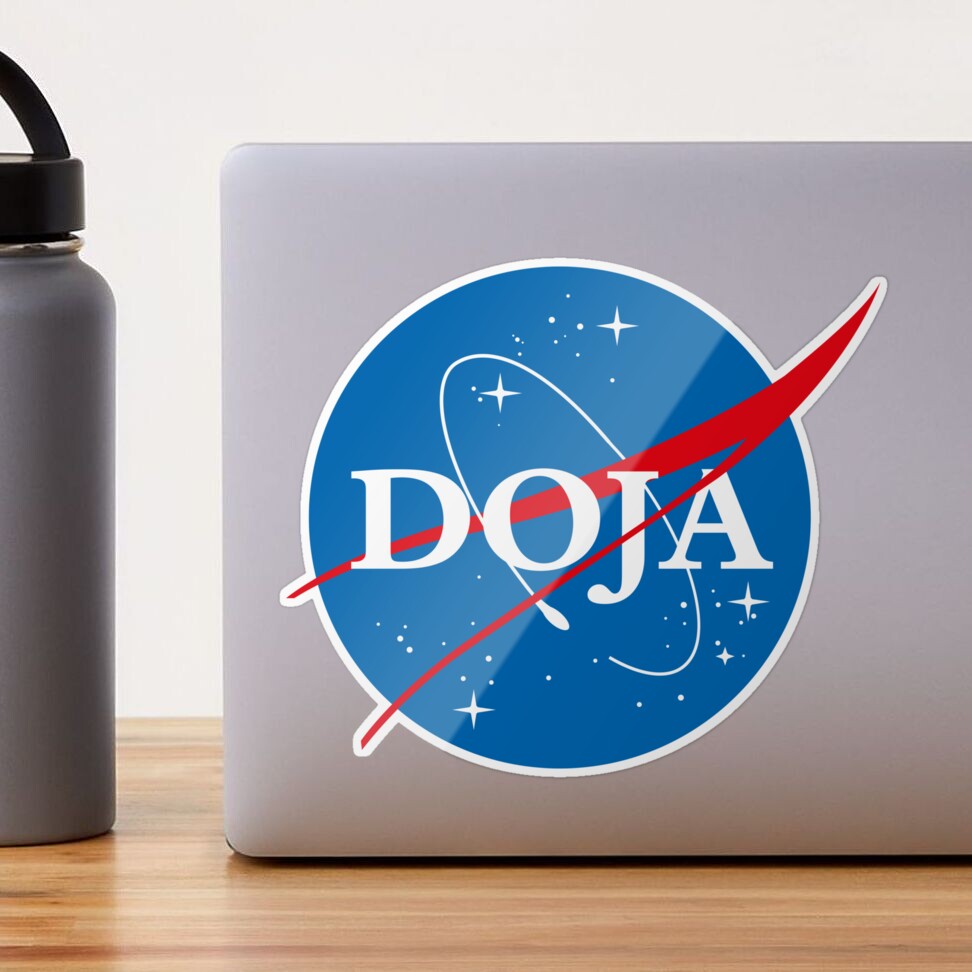Pegatina for Sale con la obra «DOJA - Logotipo de la NASA» de goal-getter