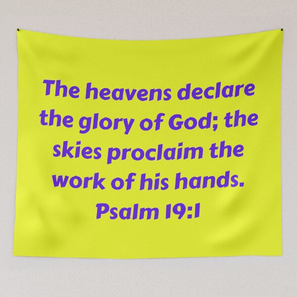 Artikelvorschau, Bible Verse Psalm 19:1 entworfen und verkauft von Prayingwarrior.