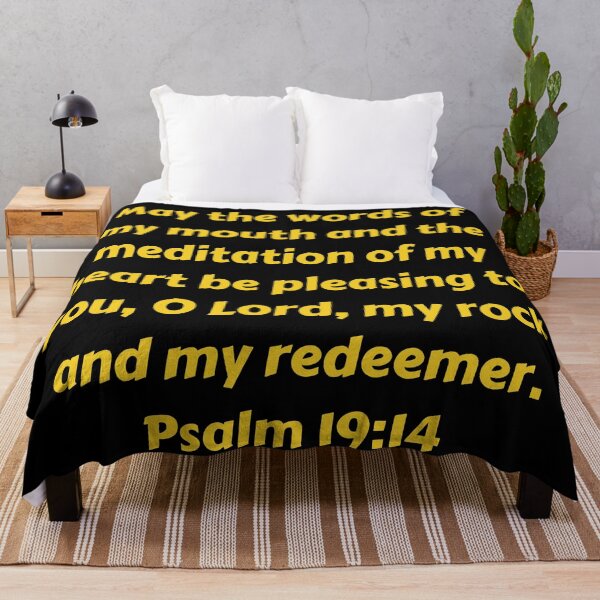 Item preview, Bible Verse Psalm 19:14 designed and sold by Prayingwarrior.