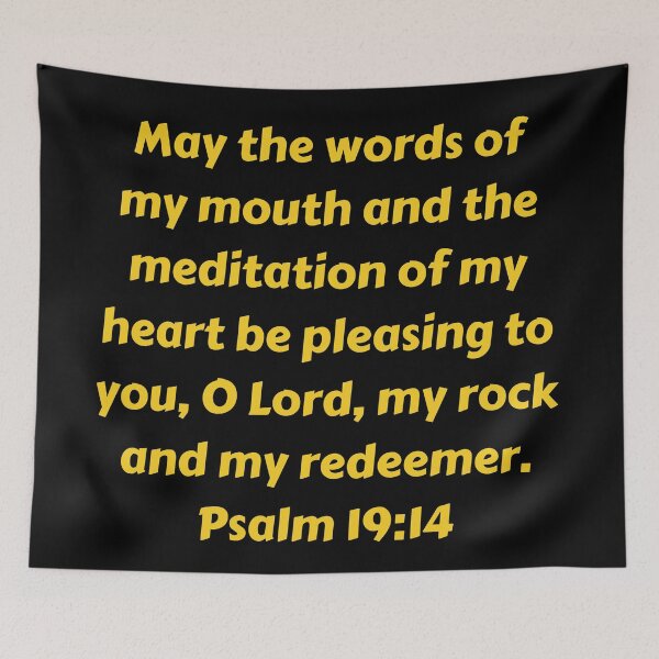 Item preview, Bible Verse Psalm 19:14 designed and sold by Prayingwarrior.