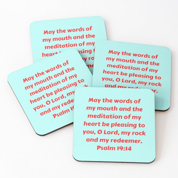 Item preview, Bible Verse Psalm 19:14 designed and sold by Prayingwarrior.