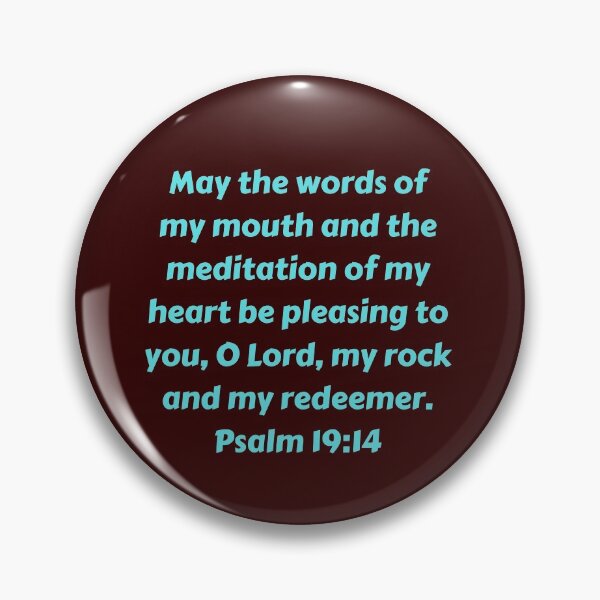 Artikelvorschau, Bible Verse Psalm 19:14 entworfen und verkauft von Prayingwarrior.