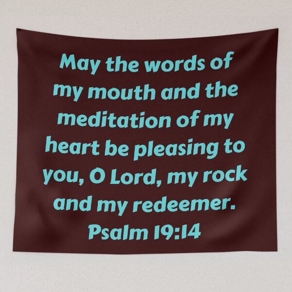 Item preview, Bible Verse Psalm 19:14 designed and sold by Prayingwarrior.