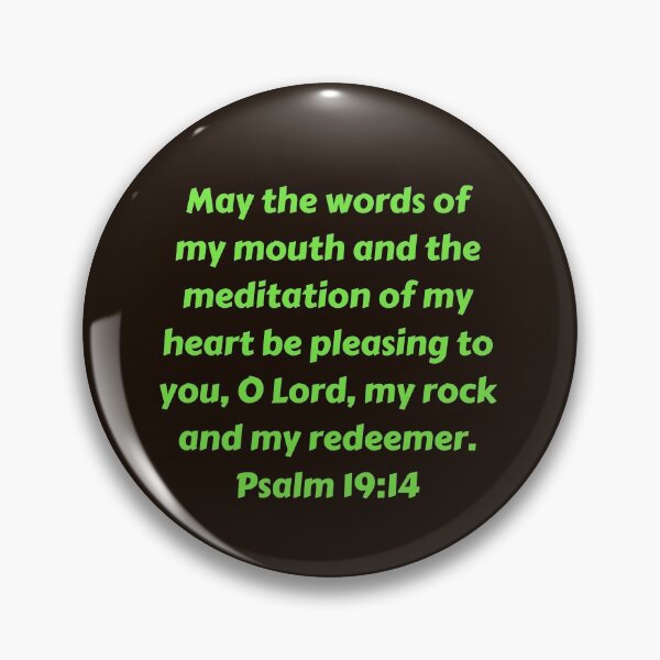Artikelvorschau, Bible Verse Psalm 19:14 entworfen und verkauft von Prayingwarrior.