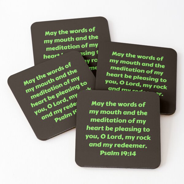 Item preview, Bible Verse Psalm 19:14 designed and sold by Prayingwarrior.