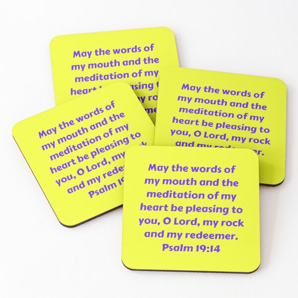Item preview, Bible Verse Psalm 19:14 designed and sold by Prayingwarrior.